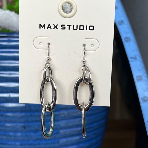 Silver Dangle Max Studio Earrings $16ea / 3 for $25 - Picture 6 of 7